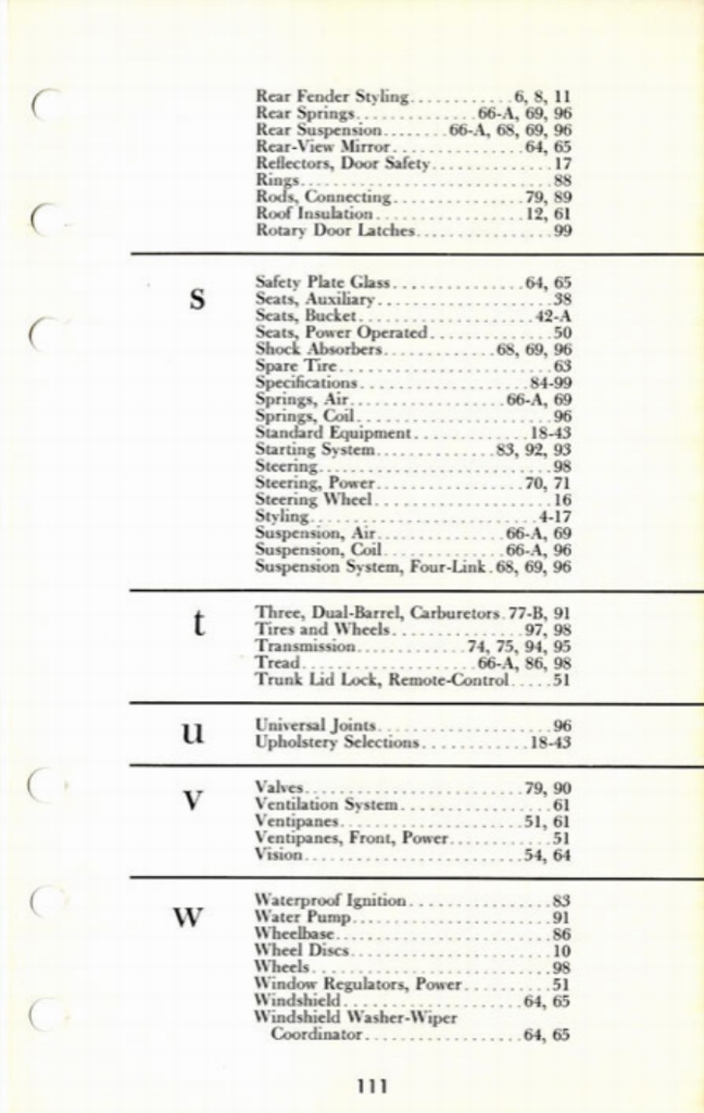 1960 Cadillac Salesmans Data Book Page 143